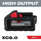 M18 FUEL 18-Volt Lithium-Ion Brushless Cordless SAWZALL w/7-1/4 in. Rear Handle Circ Saw, Two 6 Ah High Output Batteries