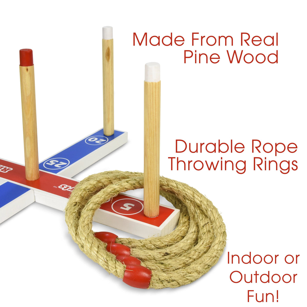 Wooden Ring Toss Game