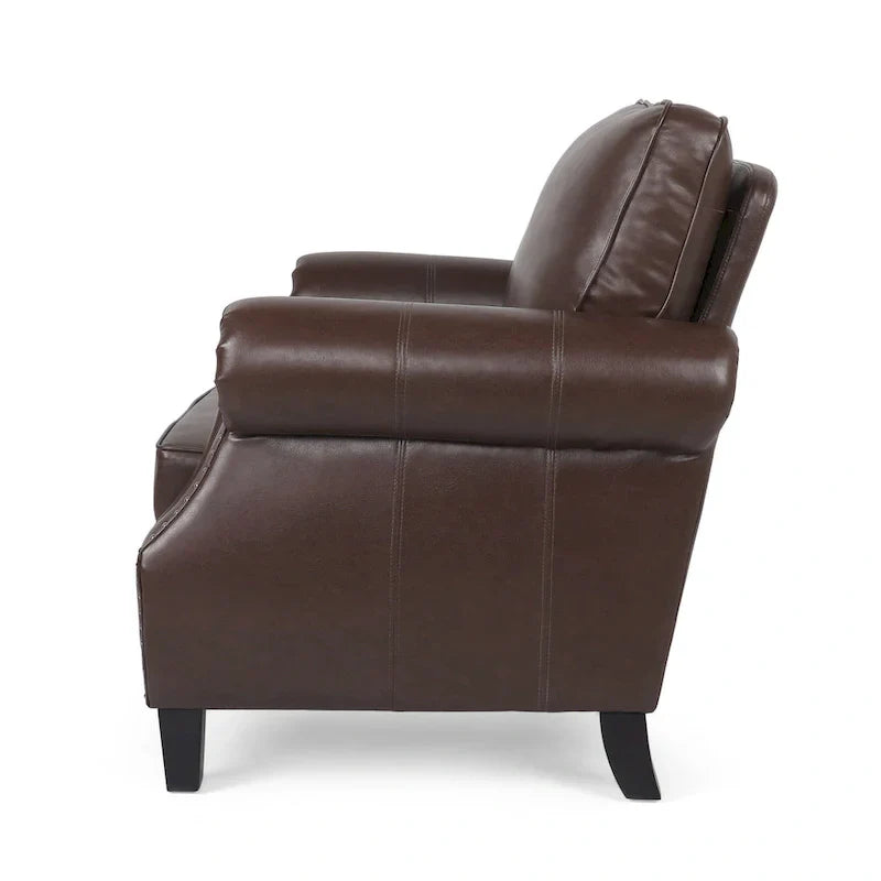 Christopher Knight Home Dowd Faux Leather 3-Piece Club Chair and Sofa Set