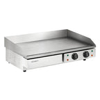 Devanti 73cm Commercial Electric Griddle BBQ Grill Plate 4400W Silver