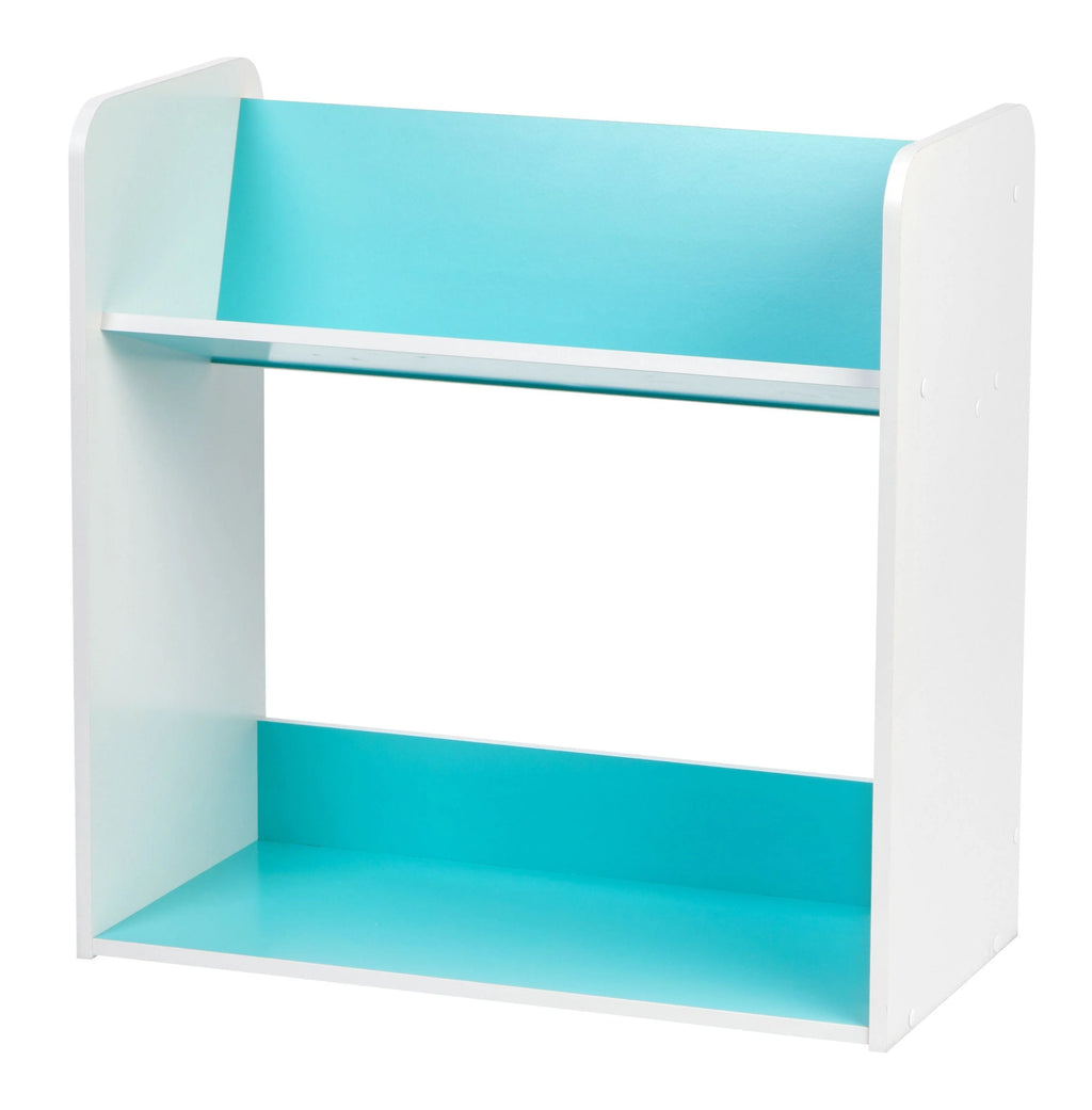 Tilted Book Shelf Rack - 2 Tier | Pink