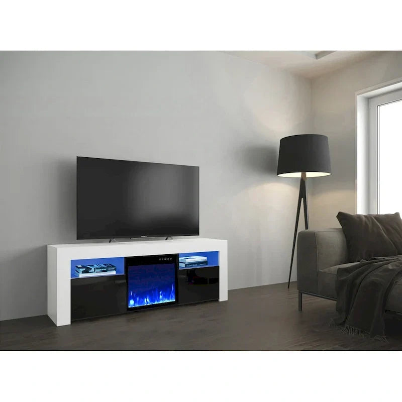 Copper Grove Qorasuv 58-Inch Electric Fireplace TV Stand