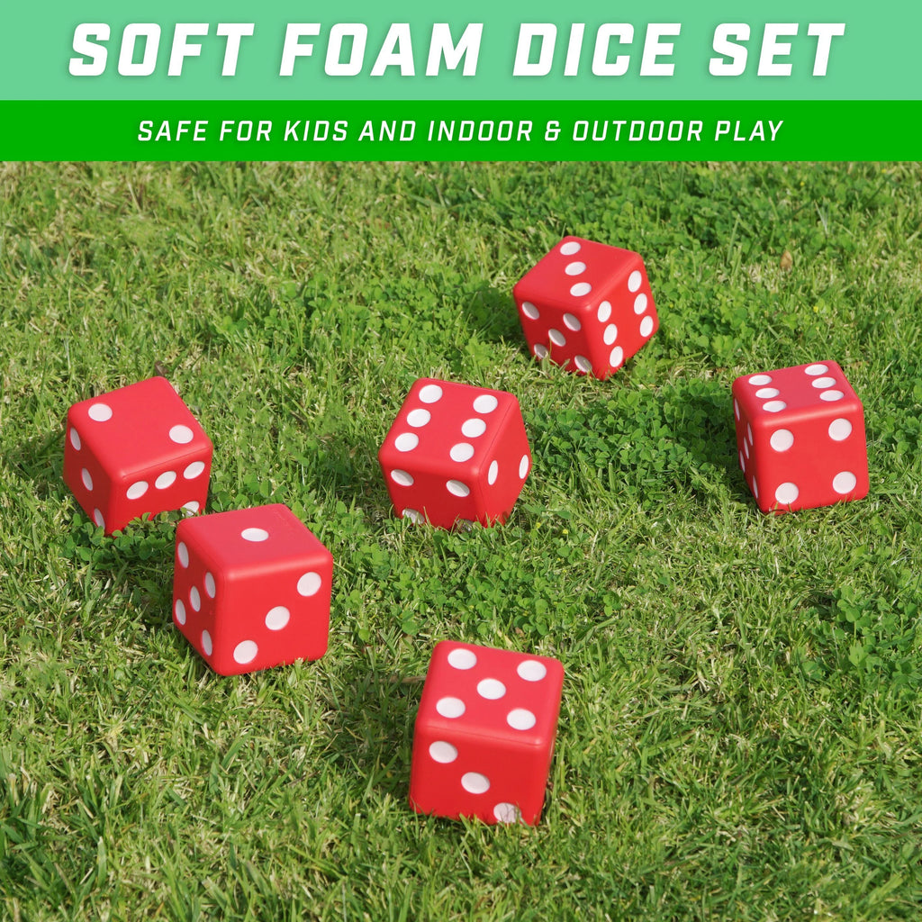 3.5" Giant Foam Playing Dice Set