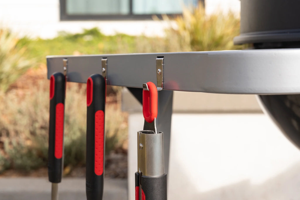 Expert Grill Kettle Cart with Pizza Accessories and Warming Rack