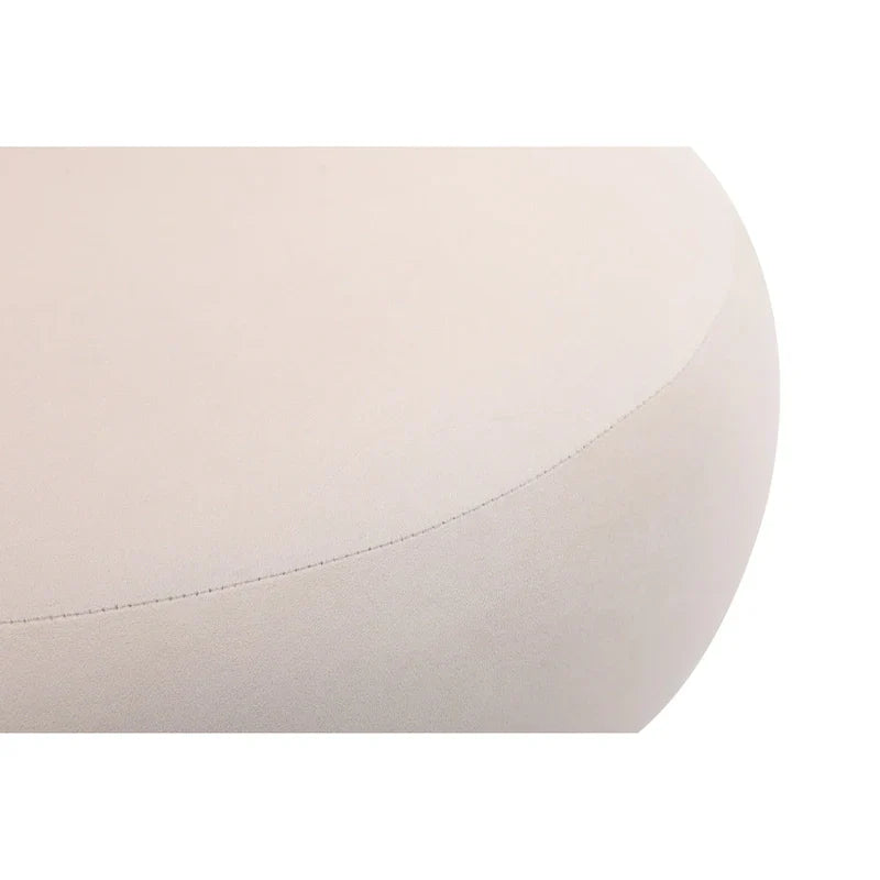 Round Barrel Chair with Fabric and Swivel Design
