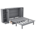 Murphy Wall Bed with Storage Shelves Drawers and USB Charging