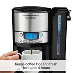 Hamilton Beach BrewStation 12 Cup Coffee Maker with Removable Reservoir, Black & Stainless
