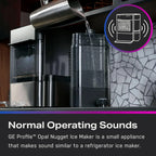 Countertop Nugget Ice Maker with Side Tank | Ice Machine with WiFi Connectivity | Smart Home Kitchen Essentials | Stainless Steel
