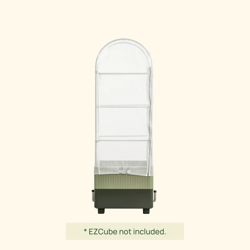 Mesh Cover & Trellis System for EZCube Planter 21" x 24" | Cover Only