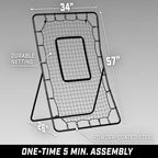 5' x 3' Baseball & Softball Pitching & Fielding Rebounder