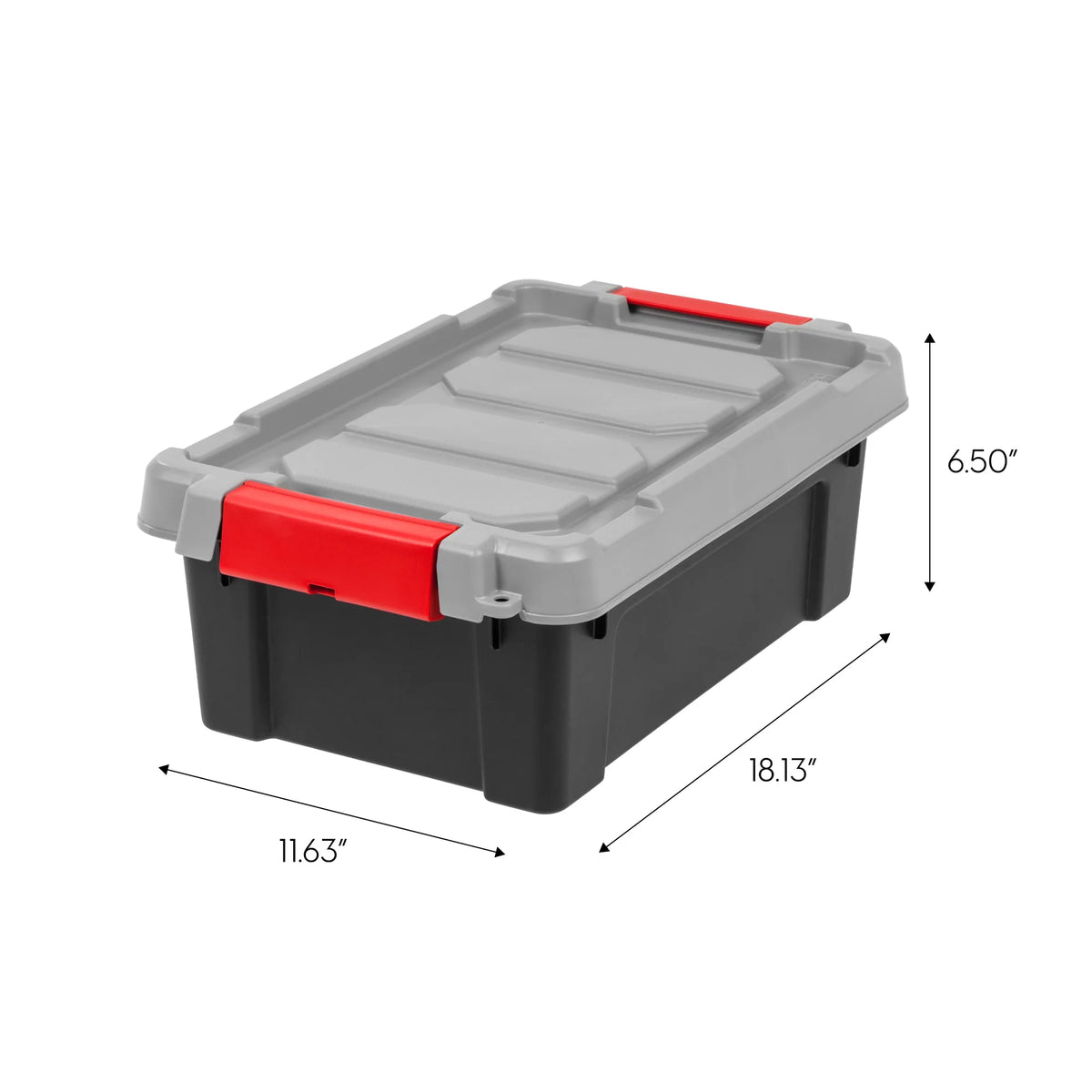 Heavy-Duty Durable Stackable Containers 3 Gallon 5 PK