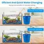 Multi Functional Electric Aquarium Gravel Cleaner Kit Fish Tank Vacuum Water Changer