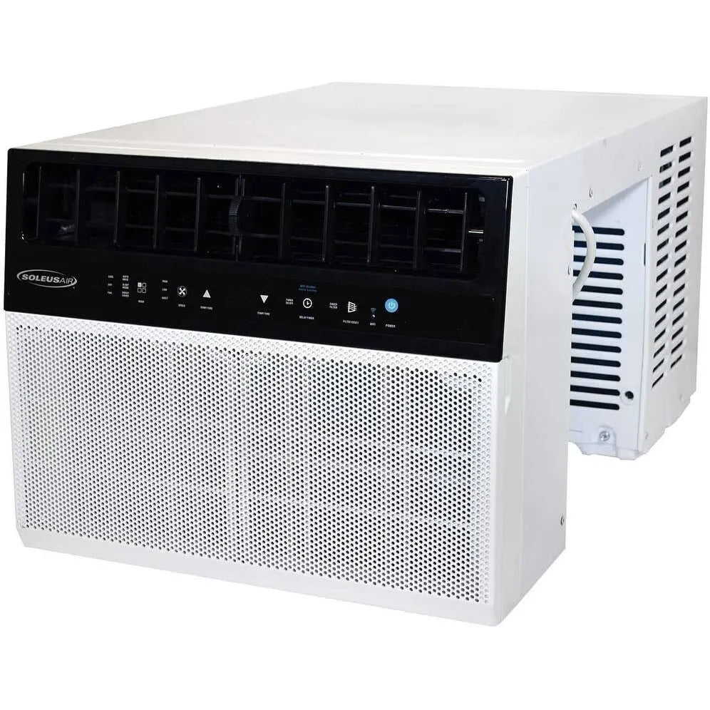Soleus Air 8,000 BTU Hybrid Saddle Window Air Conditioner with WiFi, White