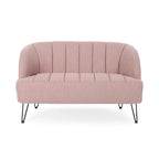 Christopher Knight Home Lupine Contemporary Fabric Loveseat with Hairpin Legs