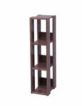 Open Wood Rack Shelf - Small | Dark Brown