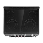 Cosmo 30 in. Stellar Collection 5.0 cu. ft. Electric Range with 4 Burner Glass Cooktop and Convection Oven in Stainless Steel