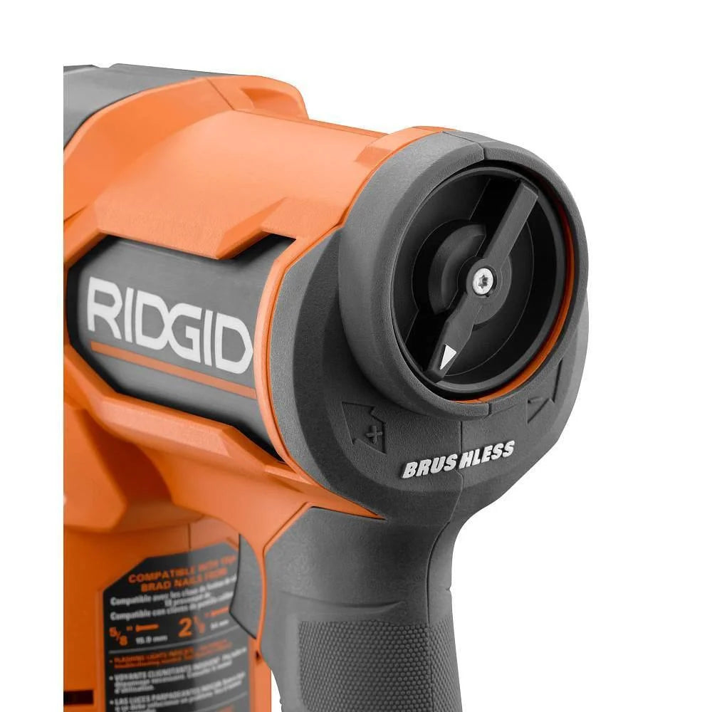 18V Brushless Cordless Nailer Combo Kit with Brad & Finish Nailers, Battery & Charger