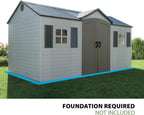 6446 Outdoor Storage Shed, 8 x 15 Foot, Desert Sand
