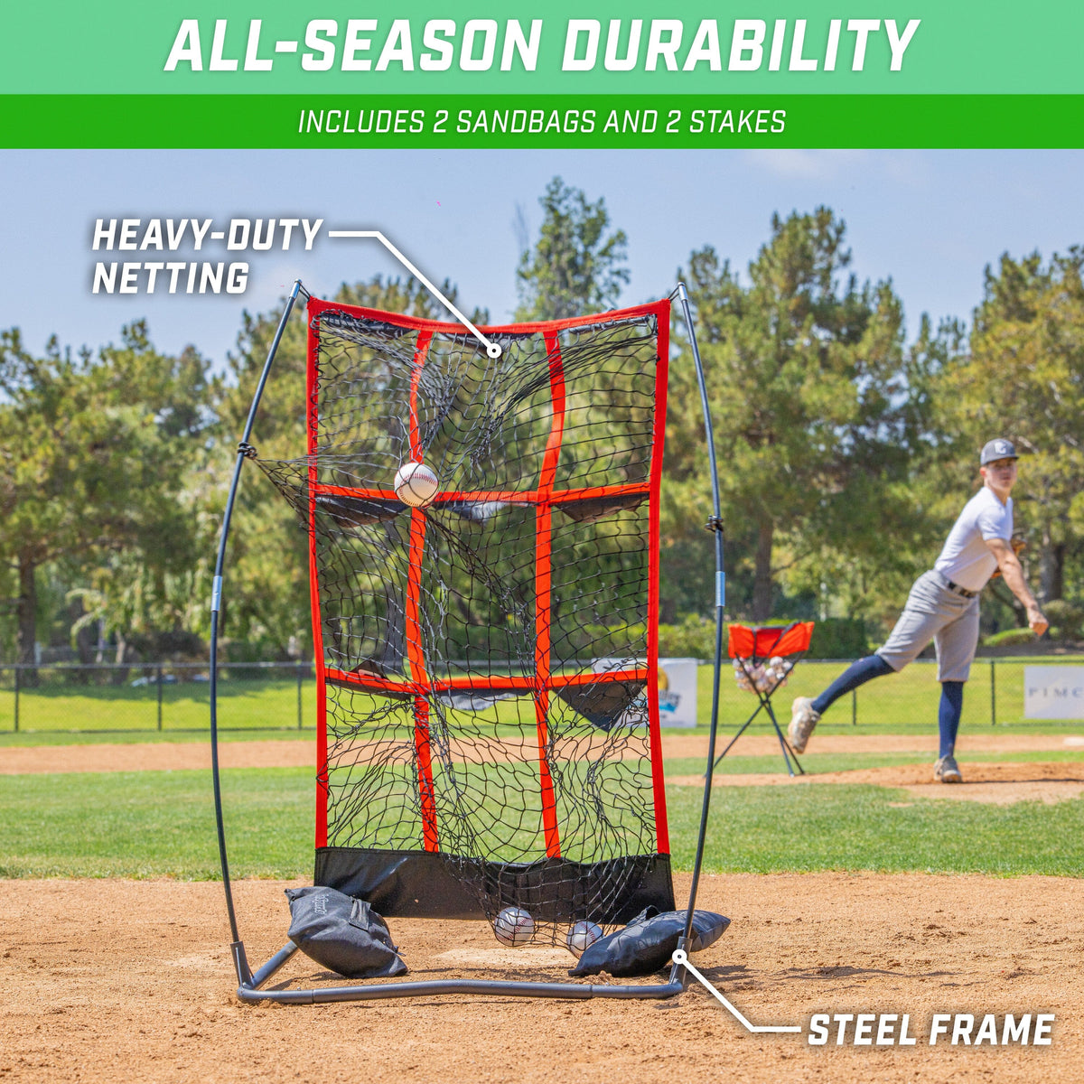 9-Pocket Baseball Pitching Target Net