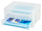 Large Desktop Stacking Drawer, 6 Pack, Clear
