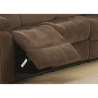 Bill Contemporary Brown Reclining Living Room Set - 2 Pieces