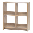 29.8 in. H x 27 in. W x 10 in. D Ash Brown Heavy-Duty Decorative 4 Cube Organizer