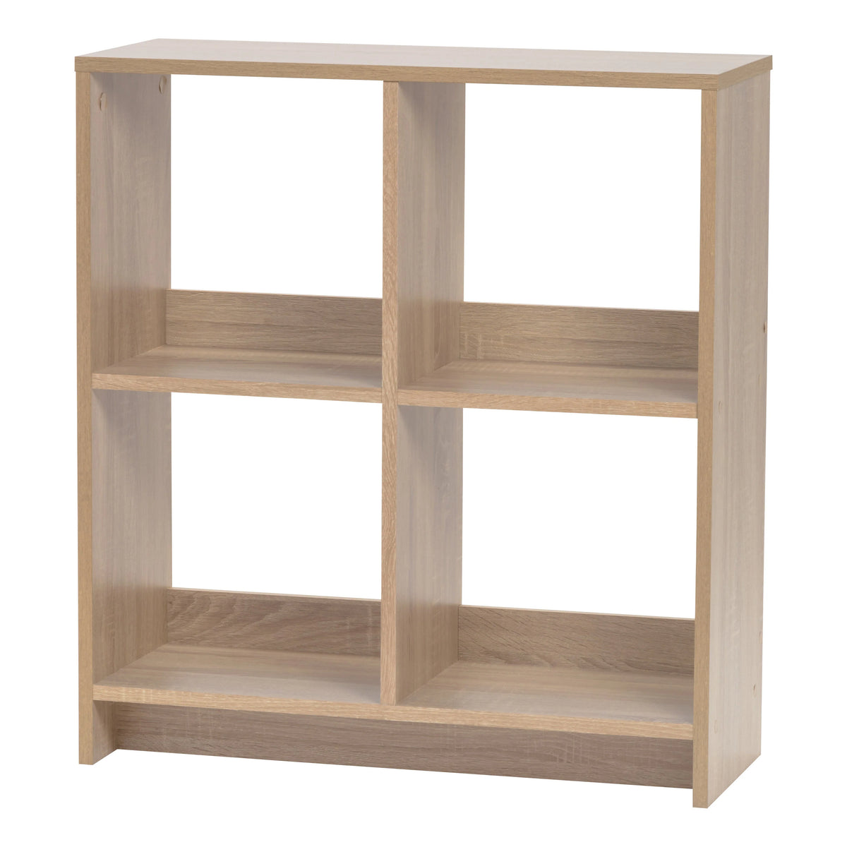 29.8 in. H x 27 in. W x 10 in. D Ash Brown Heavy-Duty Decorative 4 Cube Organizer