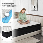 CICIMLU 12 inch Queen Mattress,Gel Memory Foam & Spring Hybrid Medium Comfort Mattress in a Box,CertiPUR-US