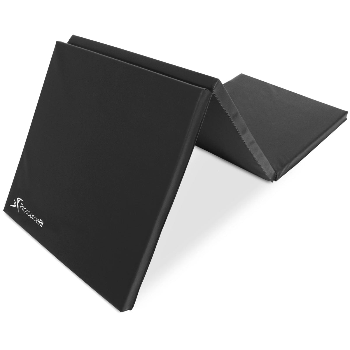 Tri-Fold Folding Exercise Mat 6x2x1.5 | Black / Single