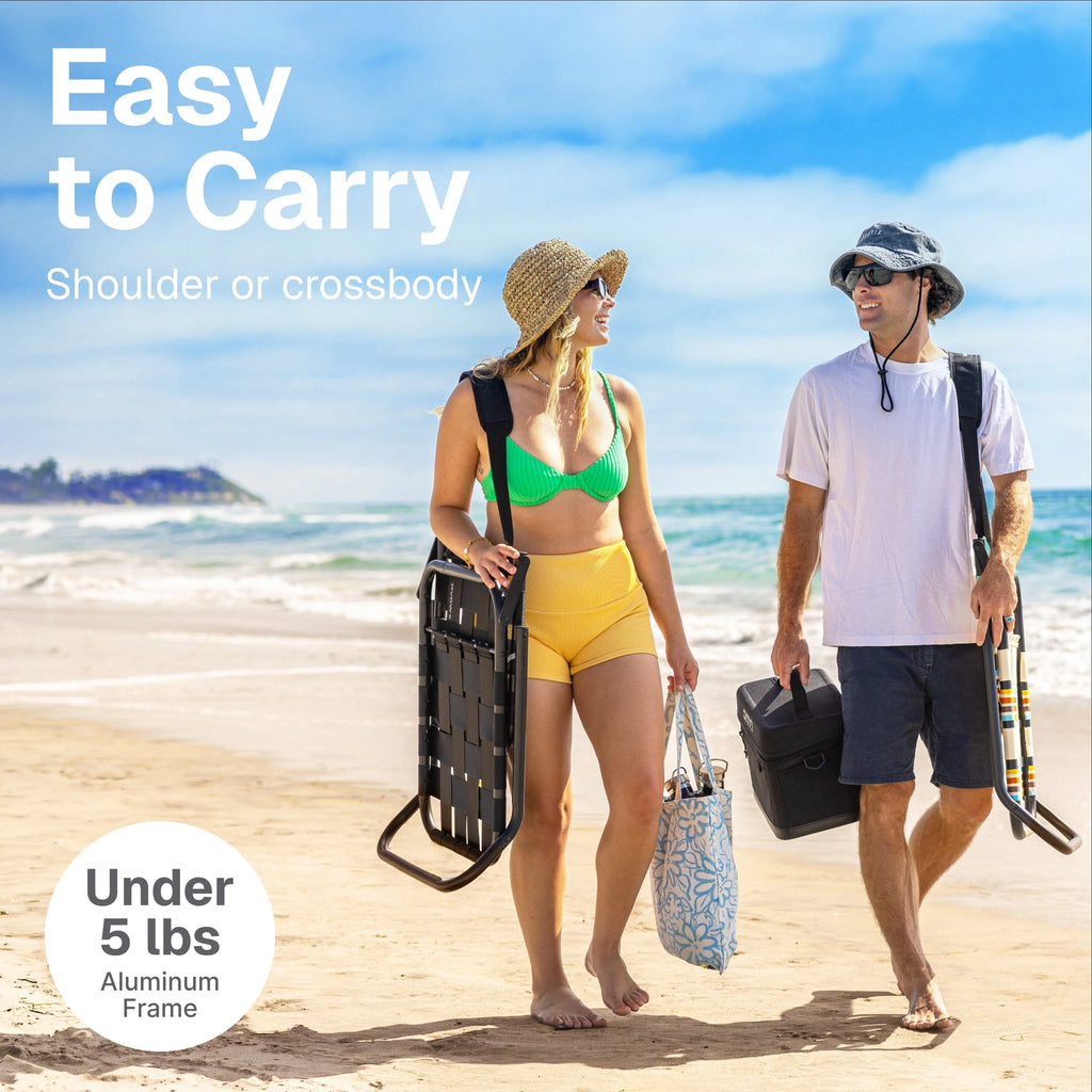 Low Profile Beach Chair | Black