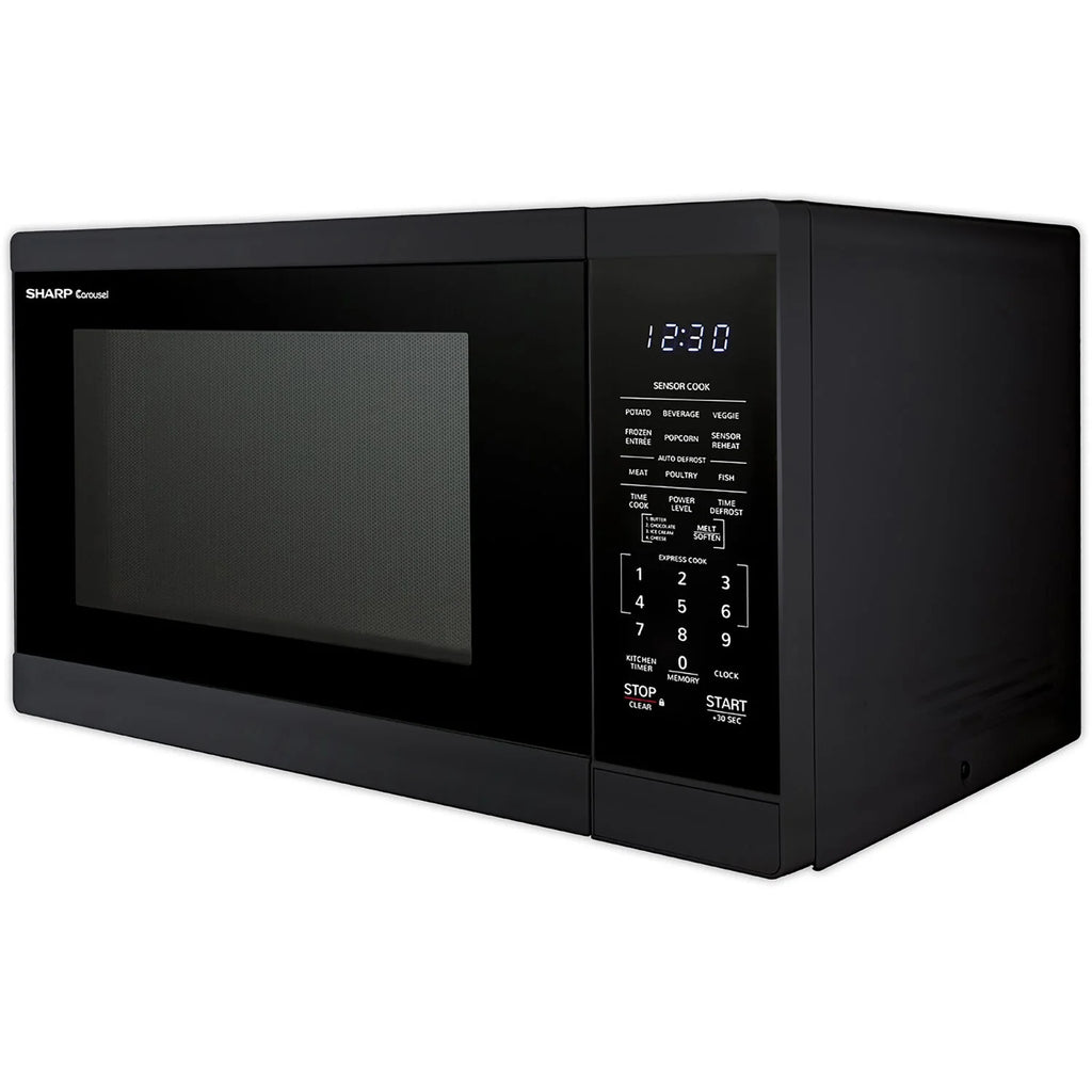 Sharp 1.4 - Cu. Ft. Countertop Microwave Oven in Black