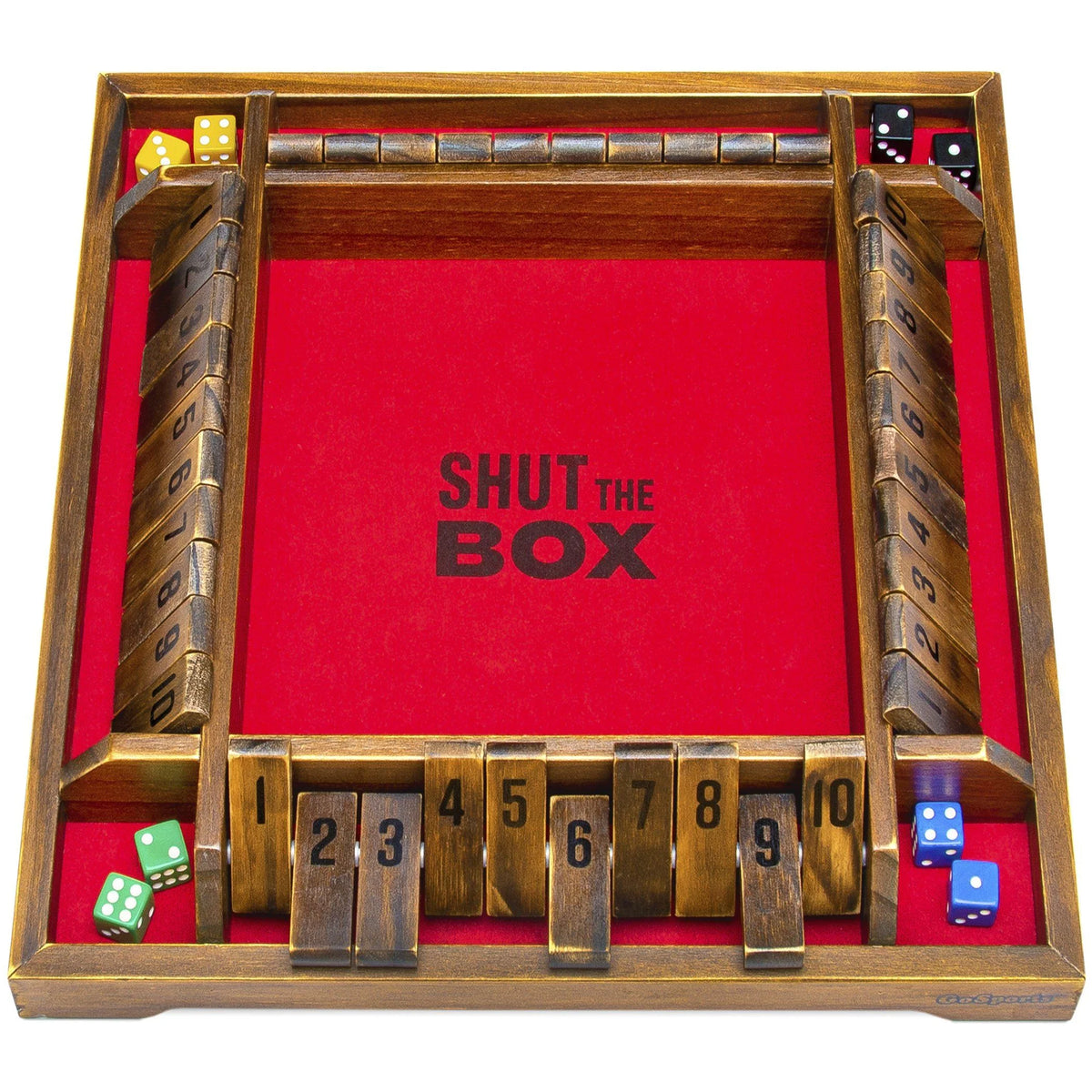 Shut-the-Box Premium Wooden Dice Game