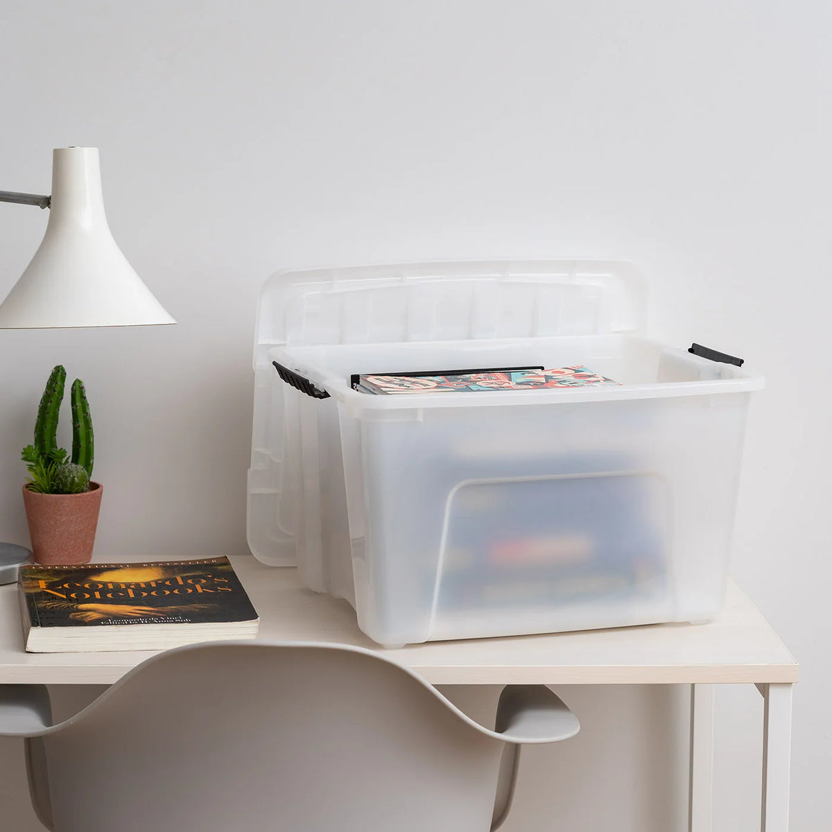 Stack & Pull Storage Box - 40 QT 6 Pack