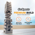 Large Toppling Tower, Stacks to 3' | Gray