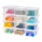 Clear Storage Box 12 Pack - 17 QT