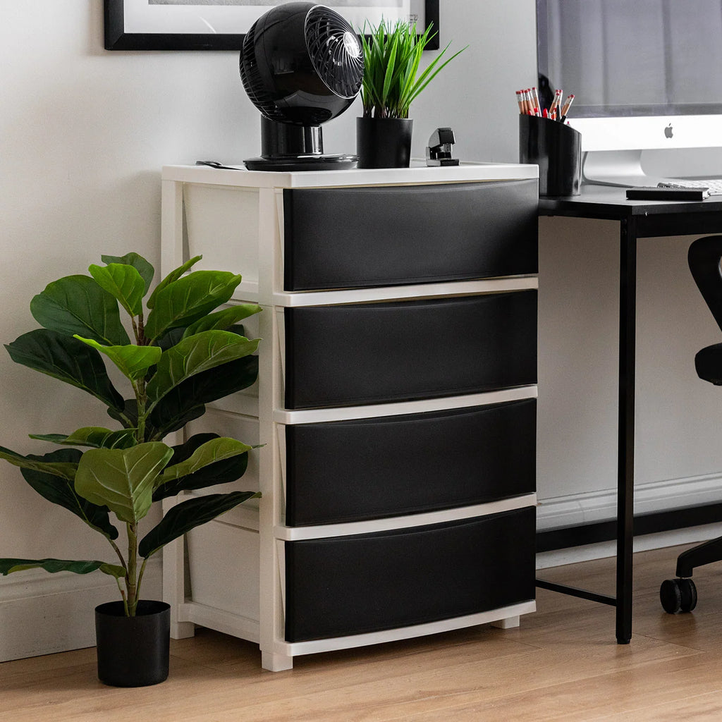 4 Wide Drawer Storage | Pink