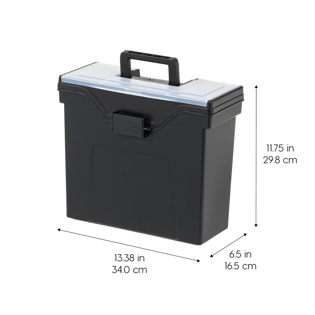 File Box with Lid File Organizer