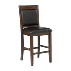9-Piece Counter Height Dining Set in Ferrara Walnut and Brown