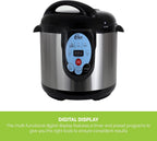 CAREY DPC-9SS Smart Electric Pressure Cooker and Canner, Stainless Steel, 9.5 Qt