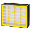 Drawer Parts Cabinet, Black/Yellow