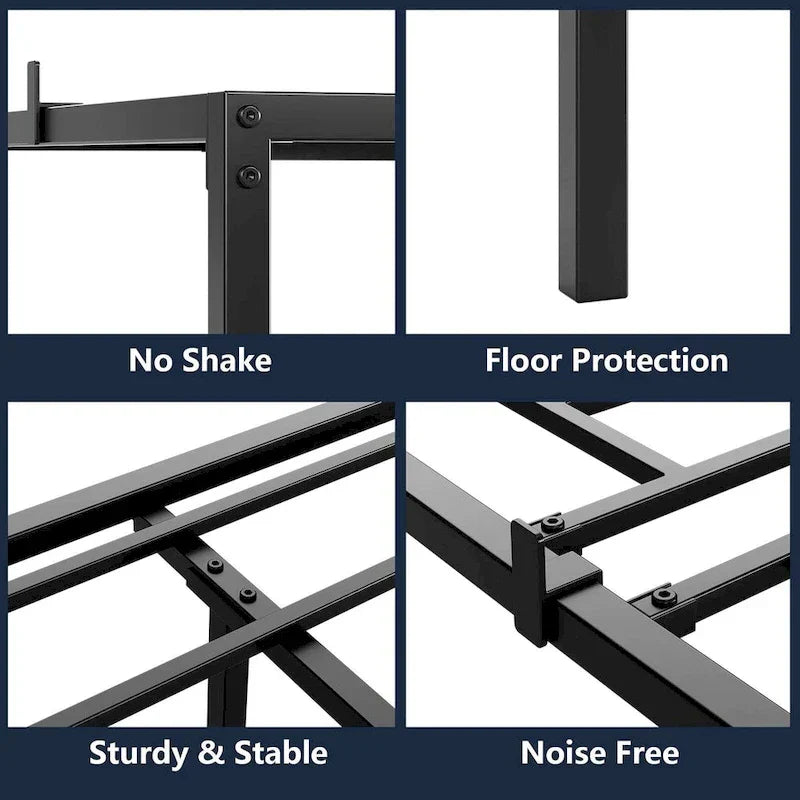 Sturdy Metal Platform Bed Frame - No Box Spring Required