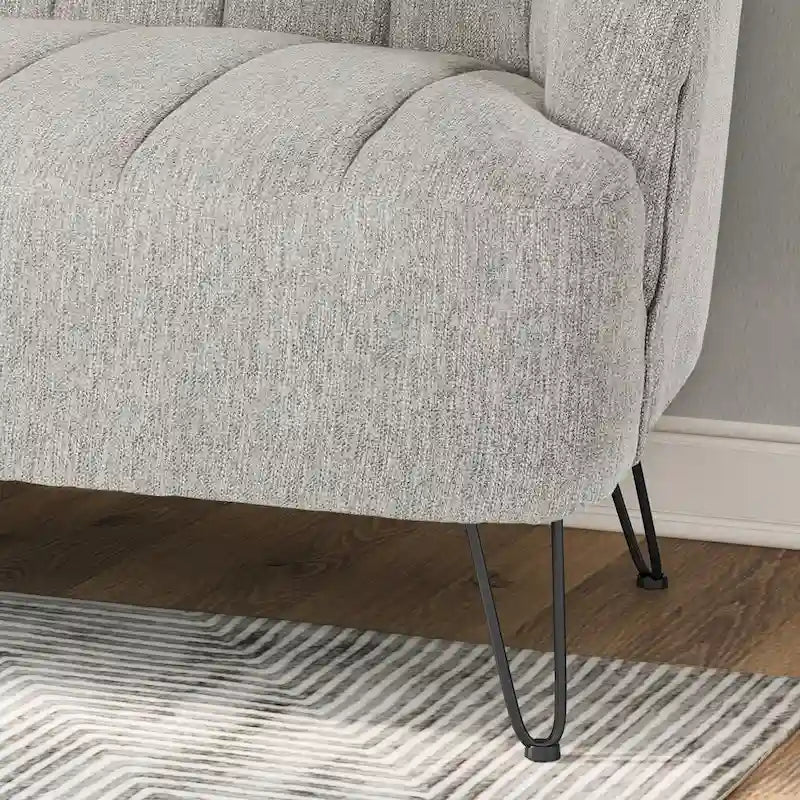 Christopher Knight Home Lupine Contemporary Fabric Loveseat with Hairpin Legs