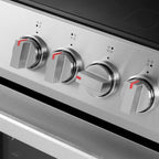 Cosmo 30 in. Stellar Collection 5.0 cu. ft. Electric Range with 4 Burner Glass Cooktop and Convection Oven in Stainless Steel