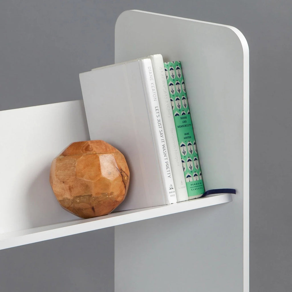 Tilted Book Shelf Rack - 3 Tier | Blue