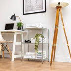 3 Shelf Wire Storage Unit, Silver