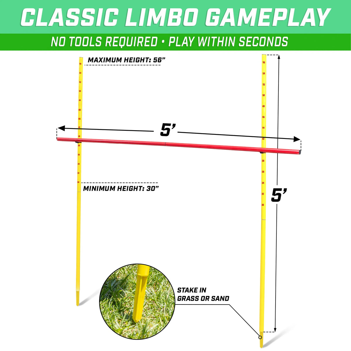 Lawn Limbo Game for Grass