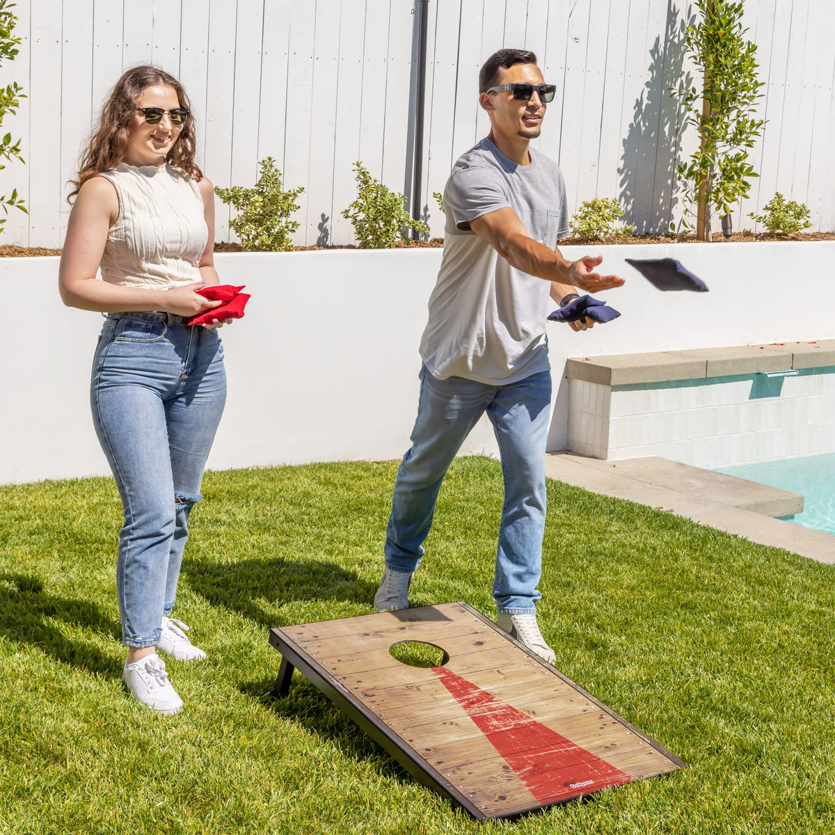 3' x 2' Portable Cornhole Set | Steel MDF