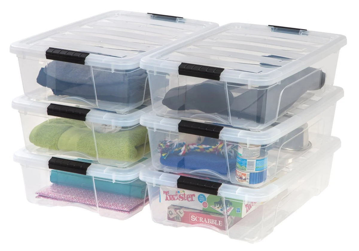 Stack & Pull Storage Box - 26 QT | Clear / 1 Pack
