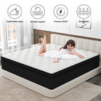 CICIMLU 12 inch Queen Mattress,Gel Memory Foam & Spring Hybrid Medium Comfort Mattress in a Box,CertiPUR-US
