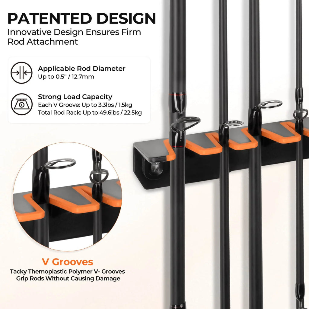 KastKing V15 Vertical Fishing Rod Holder | Standard / 2PCS